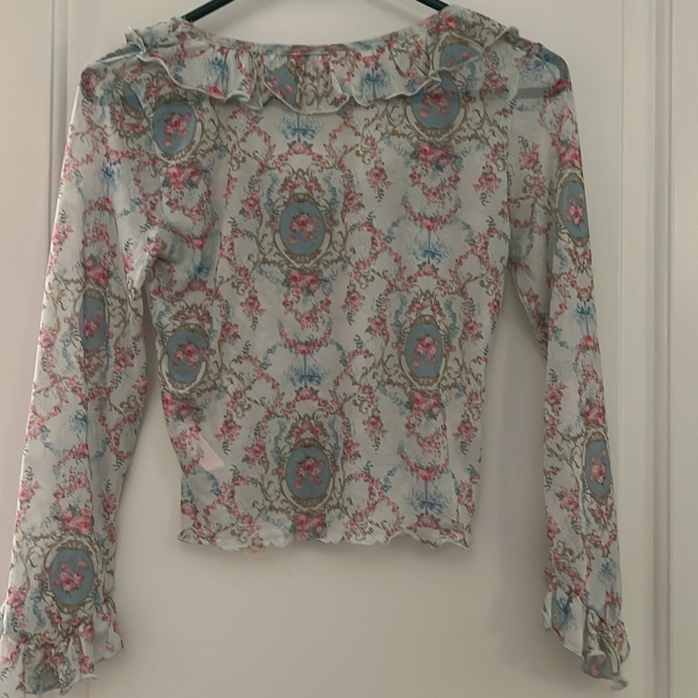 Sugar Thrillz Floral Blouse - Picture 5 of 6